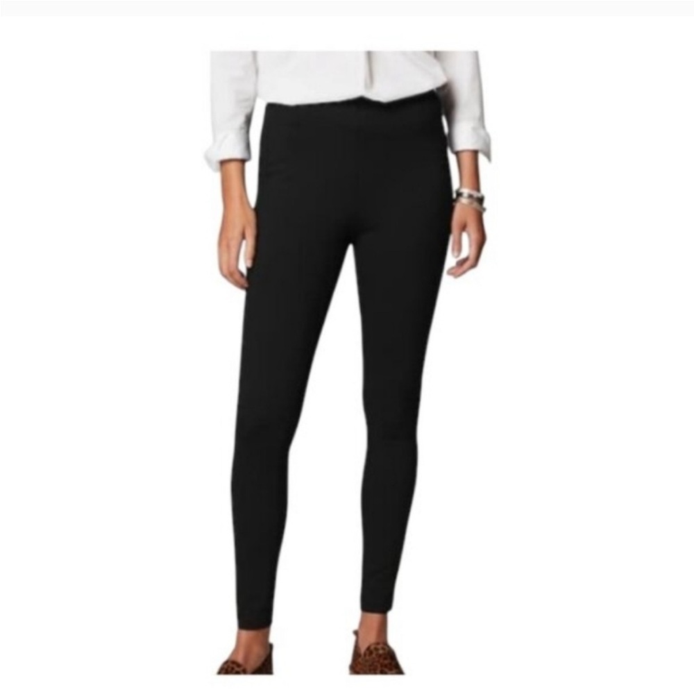 J. Jill Pointe Black Elastic Waist Leggings